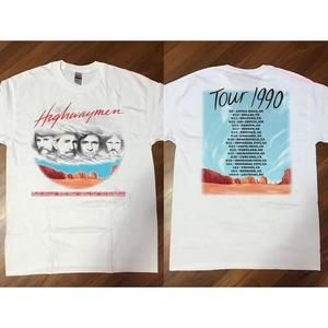 The Highwaymen 1990 Kick Off Concert Tour T-Shirt 2 Sided